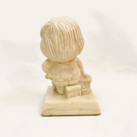 Vintage 70s Russ & Wallace Berrie Figurine To a Helluva Guy Novelty Gift - Picture 4 of 7